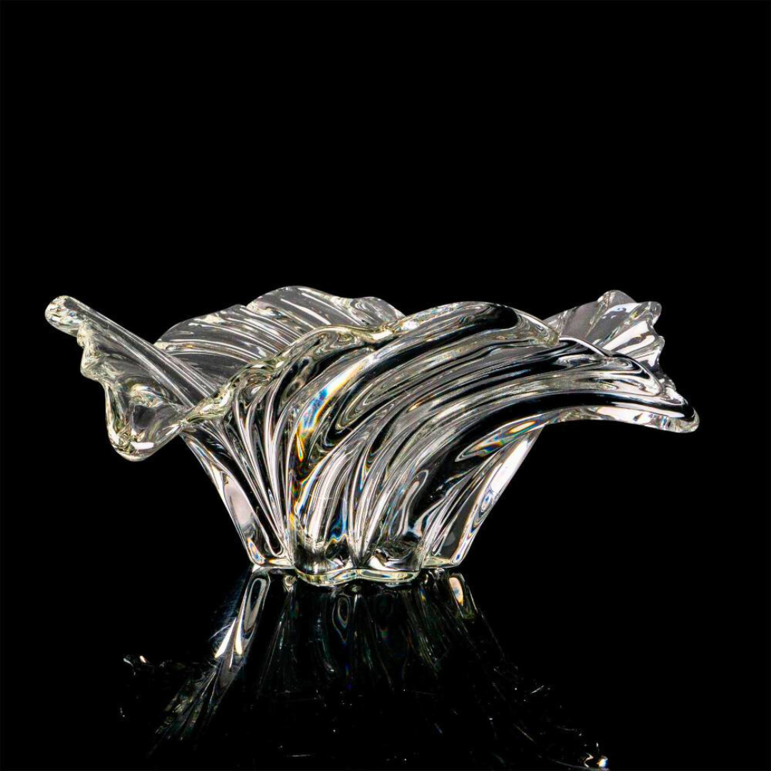 Crystal Belle Époque Wave Design Serving Bowl by Mikasa