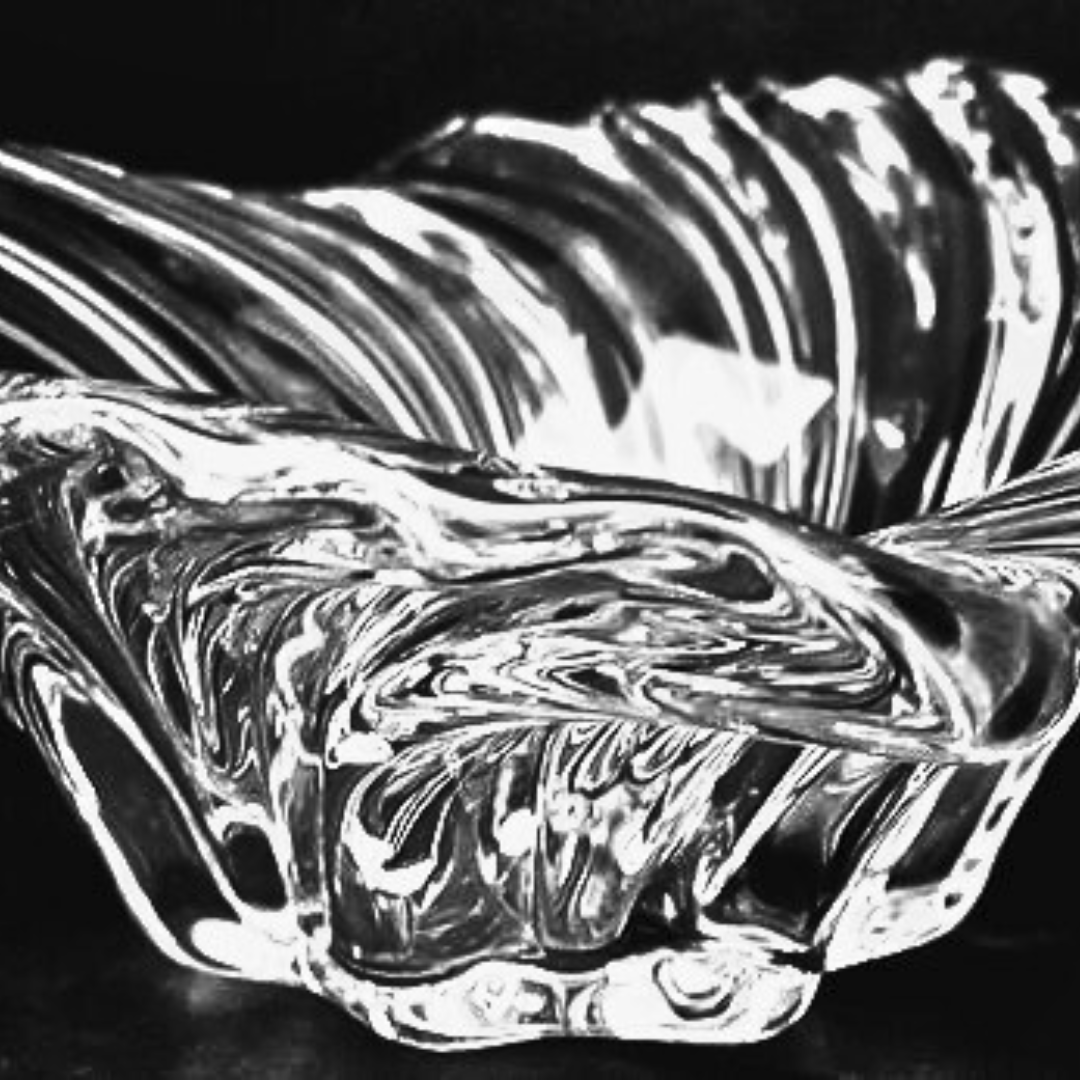 Crystal Belle  Époque Wave Design Serving Bowl by Mikasa