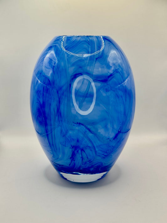 Azure Pulse Vase