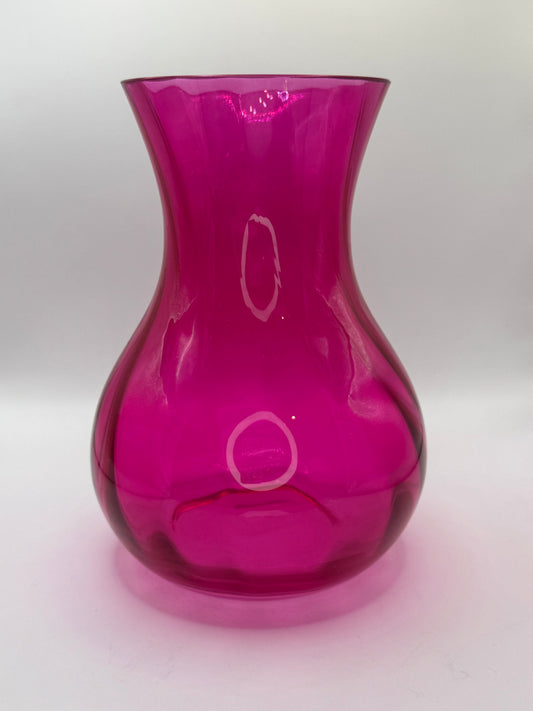 Fuchsia Flame Vase