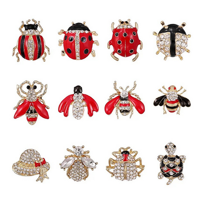 LOVE BUG BROOCHES