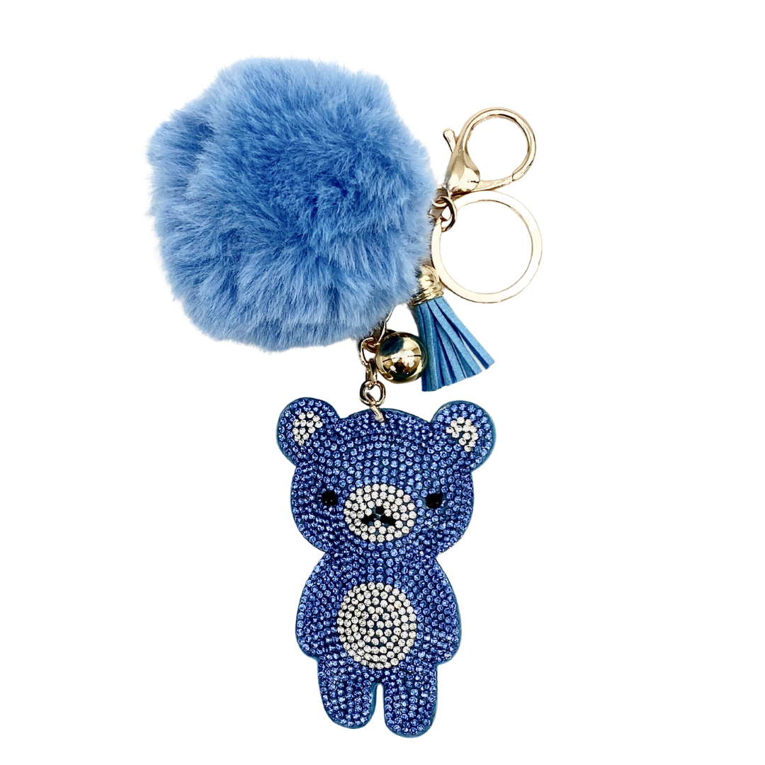 HONEY BEAR BLING-KEYCHAIN