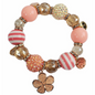 PEACH & PINK IS A TREAT BRACELET