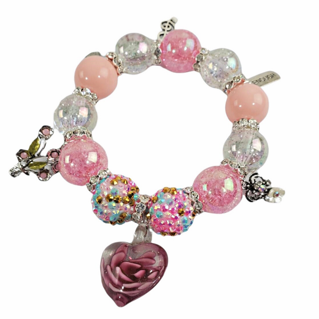 PINK ROSE PARTY BRACELET