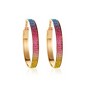 RAINBOW HOOP EARRINGS