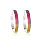 RAINBOW HOOP EARRINGS