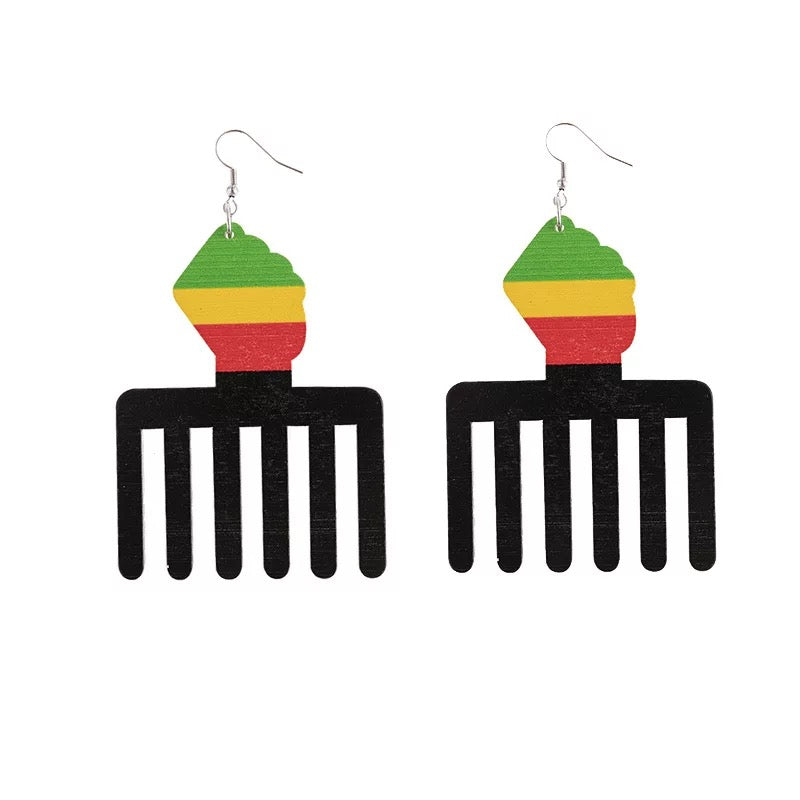 AFRO-SHEEN EARRINGS