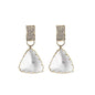 TRI-CRYSTAL EARRINGS